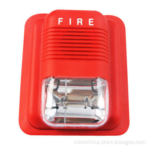 Siren and Strobe Light with 12/24V DC Operating Voltage, Sized 134 x 115 x 48mm